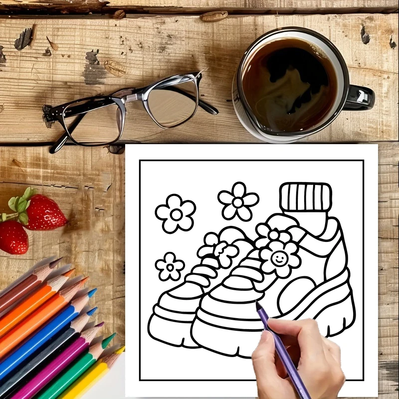 Easy Retro Coloring Book for A - Chalk Bag 评论和价格