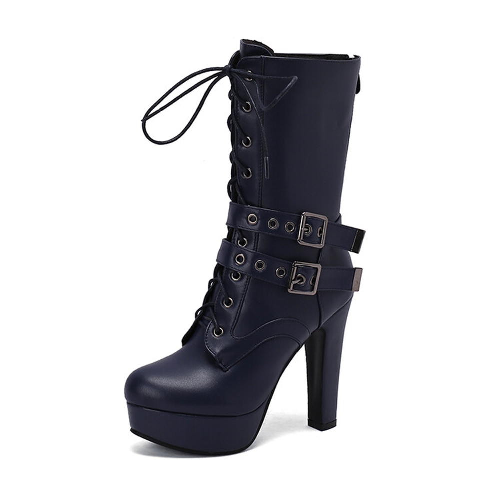 Mid-Calf Boots Women Autumn an - Crossfit Belt 评论和价格