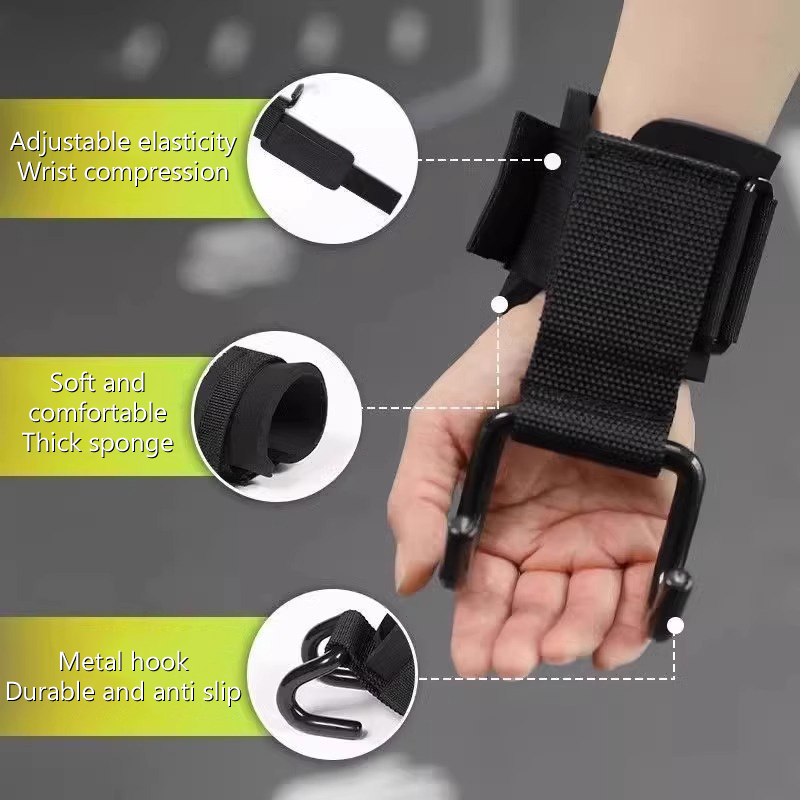 【F】2Pcs Weight Lifting Hooks H - Weightlifting Gloves 评论和价格