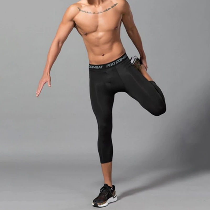 Men Running Leggings Quick Dry - Crossfit Victory 评论和价格