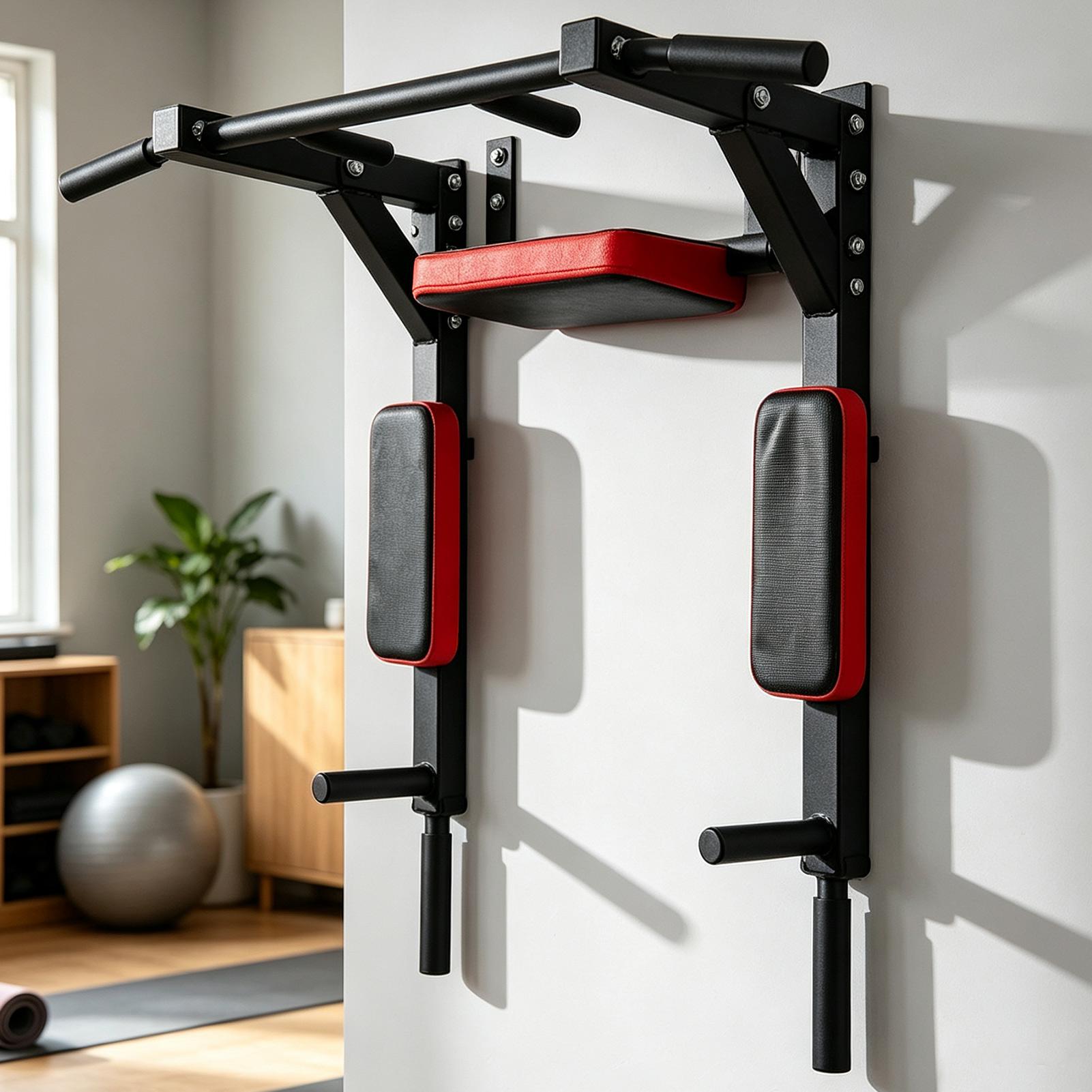 Wall-Mounted Pull-up Bar Fitne - Pull Up Bar 评论和价格